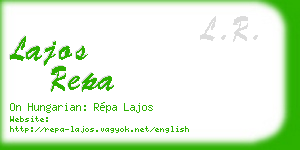 lajos repa business card